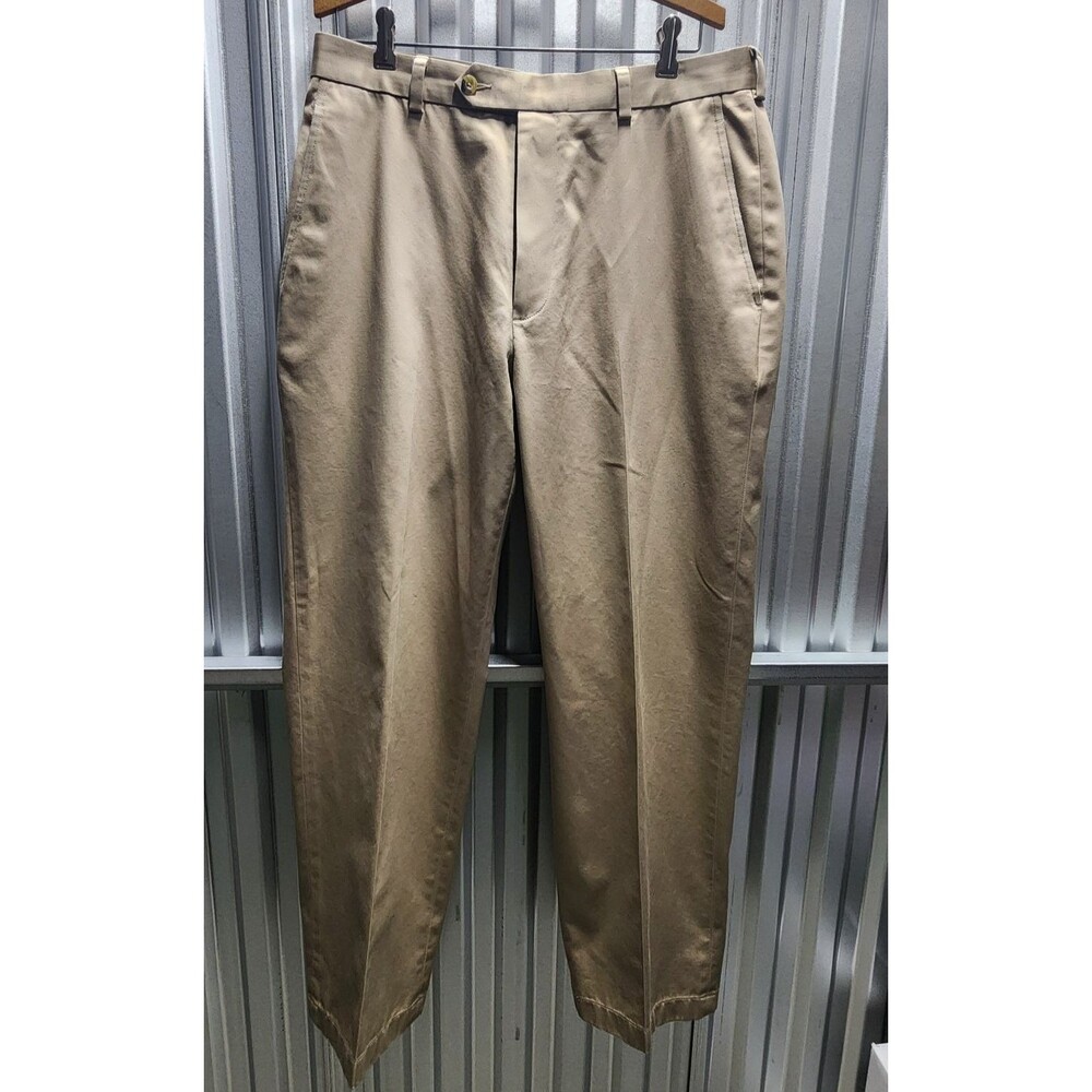 Jos. A. Bank Traveler's Collection Flat Front Men's Chino Pants Beige Size 34x30